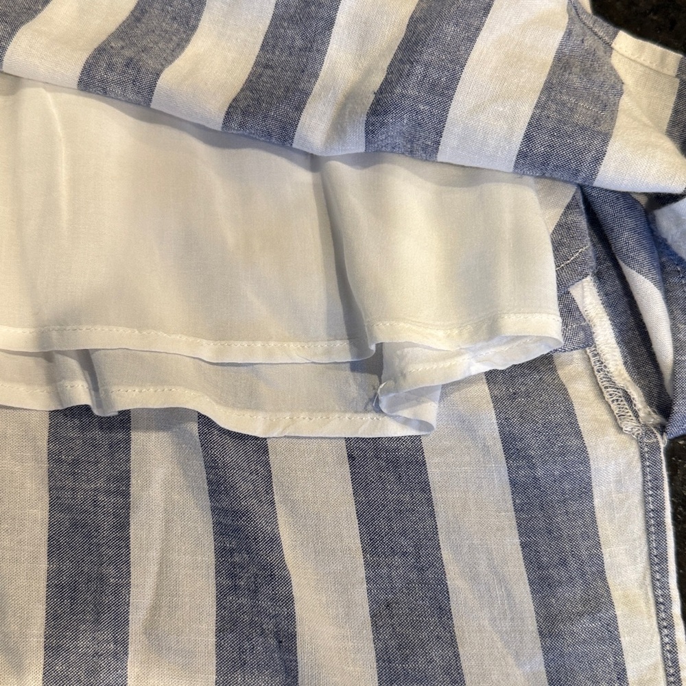 Rails Wren Seattle Stripe Linen/Rayon Dress Size Medium - Picture 11 of 13
